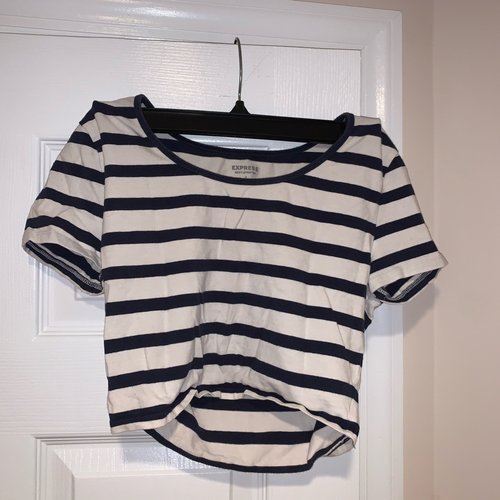 Express Striped Crop Top